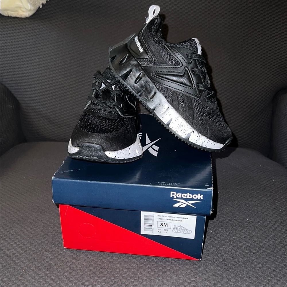 Reebok Black and White Sneakers